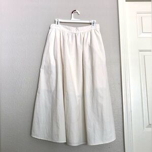 Elegant Cream A-Line Women's Skirt